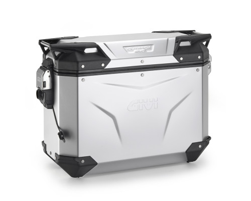 Givi Trekker Outback Evo Smart боковий кофр анодований 37л правий сріблястий