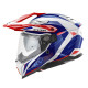 Kappa 2024/12 kv33 graphic wizard enduro подвійний шолом для бездоріжжя з козирком і блендером колір білий червоний синій розмір 60/л (ece approval 22r06)