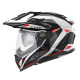 Kappa 2024/12 kv33 graphic wizard enduro подвійний шолом для бездоріжжя з козирком та забралом колір чорний білий червоний розмір 60/л (ece approval 22r06)