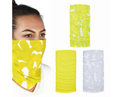 Наший мультифункціональний oxford вітрозахивний comfy havoc fluo 3 шт. в упаковці колір camo/жовтий fluo
