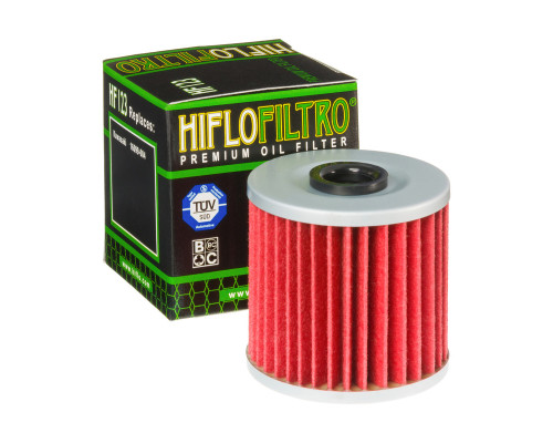 Hiflo HF 123 масляний фільтр для Kawasaki KLR/KLX/KSF/KEF, висока продуктивність, чорний