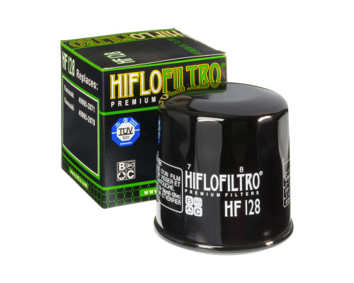 Hiflo HF128 Фільтр оливи Для Kawasaki 300/620 Висока Продуктивність 50 мм Чорний