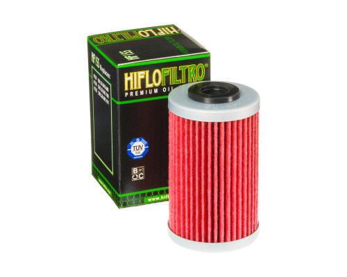 Hiflo HF 155 Масляний фільтр KTM SX/EXC/LC4 Duke 125/200/390/620/640/690 Чорний