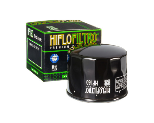 Hiflo HF160 Фільтр оливи BMW K1200/1300, S1000RR, F650/700/800GS 07-16 Чорний