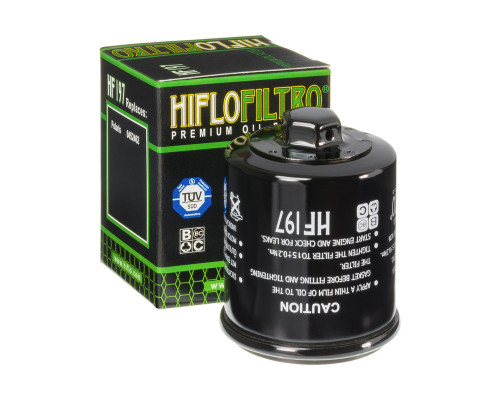 Hiflo HF 197 Фільтр оливи Polaris/PGO 50 мл Чорний