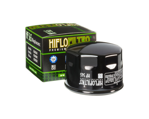 Hiflo HF 565 Фільтр оливи для Aprilia 750/850/1200 Gilera GP800 Чорний