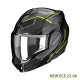 Шолом scorpion maxi (щелепа назад) exo-tech animo black/neon жовтий fluo розмір l