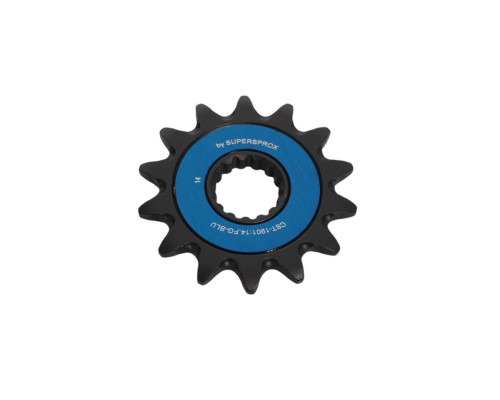 Передня зірочка supersprox 1248 13 самоочищення ktm sx/sxf/exc/excf '91-'25, husqvarna fc/fe/tc/te '14-'25 з блакитними кільцями - див. опис позиції (jtf1901.13)