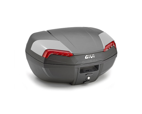 Givi E46 Riviera центральний кофр Monolock 46L чорний з пластиковою пластиною