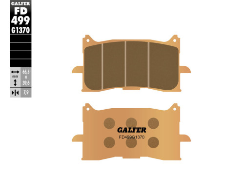 Гальмівні колодки galfer kh679 speik metallic (gold) street