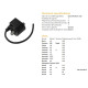 Модуль котушки dze kawasaki gto 110/125, suzuki ax 100/115, fa 50, ts 125 (all balls рокі) (oem 33410-h48710)