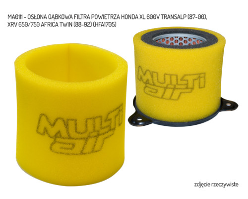 Multi Air фільтр повітряний додаткова губчаста накладка HONDA XL 600V Transalp (87-00) XRV 650/750 Africa Twin (88-92) HFA1705