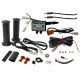 Bronco atv heated grips + heater for thumb - сріблястий контролер з окремим регулюванням температури для руків'я та великого пальця (el)