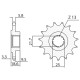 Зірочка передня sunstar 2119 15 kawasaki z 750 '04-'12, z 800 '13-'16 (jtf1538.15) (ланцюг 520) (211915jt)