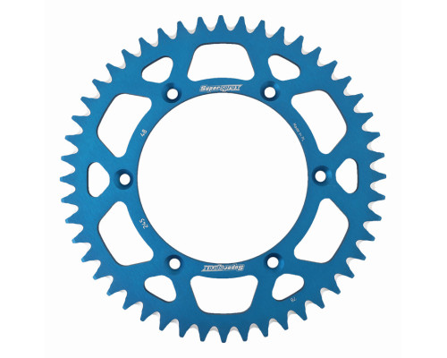 Задня алюмінієва зірочка supersprox 7075-t6 (ergal) 270 48 yamaha yz/yzf '99-'18 (jtr251.48) (jtr245/2.48) синий