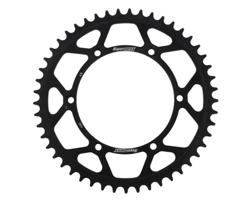 Зарідня зірочка supersprox 489 49 kawasaki kx/kxf `84-18 (jtr460.49) чорна сталь