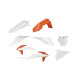 Комплект пластикових накладок polisport ktm sx/sx-f '19-'22 комплект передньої панелі (8574200001) колір білий помаранчевий oem