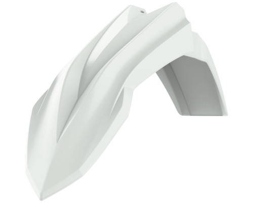 Переднє крило polisport beta rr250/300 2t 350/400/450 4t '13-'24, xtrainere '20-'24 колір білий oem