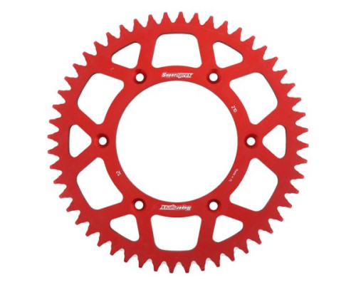 Задня зірочка алюмінієва supersprox 7075-t6 (ergal) 289 52 honda cr/crf '83-'16 (jtr210.52) червона