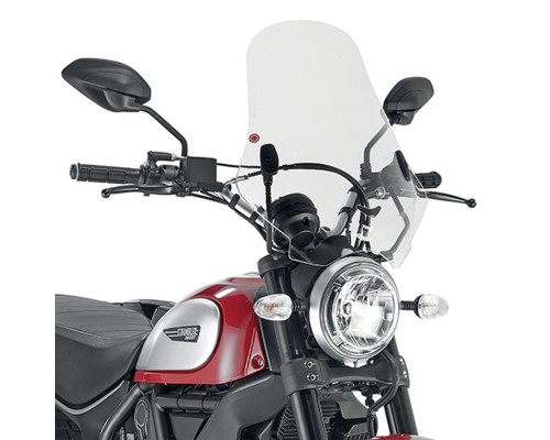 Вікно kappa ducati scrambler 400 (16-19), scrambler icon 800 (15-19) 48 x 43,5 см прозоро - потрібний монтаж a7407a