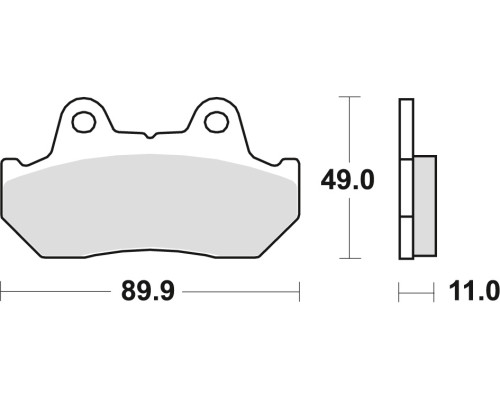 Тормозні колодки trw lucas kh69/3 sinter street honda cbr 600 / xl 600 v 87-90, cx 650 / turbo 83-85, cb 750 / cb 900 boldor 81-83, vt 1100 87-93, gl 1200 / 1500 84-00, перед / зад (акція)
