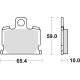 Тормозні колодки trw lucas kh70 organic yamaha xj 550 81-82, xj 750 82-85, xv 1000 83-85, xs 1100 81-82 перед (акція)