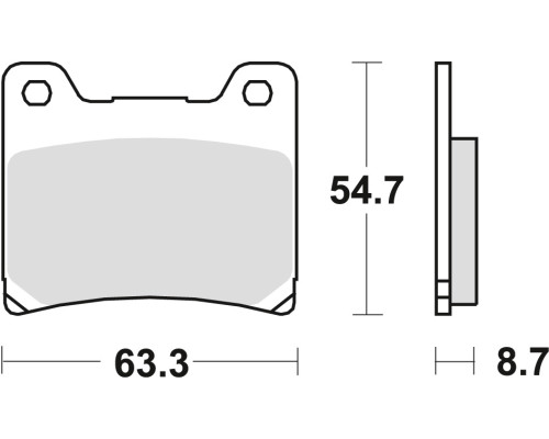 Гальмівні колодки trw lucas kh88 organic yamaha tzr 125 88-00, fzr 600 89-95, yzf 600 96-02, fz 750 85-94, xv 750 89-92, yzf 750 93-98, tdm 850 91-96, xj 900 83-03, fzr 1000 87-95, xv 1100 86-93, vmax 1200 85-02, xjr 1200 / 1300 94-01, передній/задній (ак