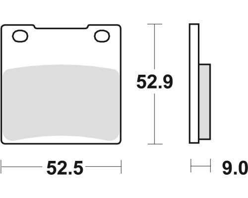 Тормозні колодки trw lucas kh63 sinter street kawasaki zx7r 96-02, zxr 750 89-95, zrx 1100 / 1200 96-04, zx12r / zzr 1200 00-06, задні