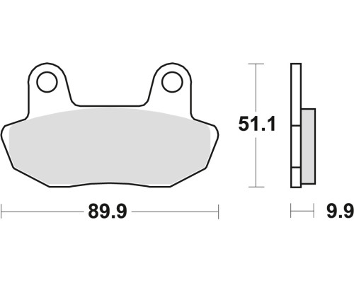 Тормозні колодки trw lucas kh90 organic honda cb 450 84-85, vt 750 83-86, передні (акція)