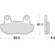 Тормозні колодки trw lucas kh90 organic honda cb 450 84-85, vt 750 83-86, передні (акція)