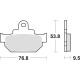 Тормозні колодки trw lucas kh106/2 organic honda mbx 125 84, suzuki rm 250 86, dr 600 85-89, dr 650 90-91, перед (акція)