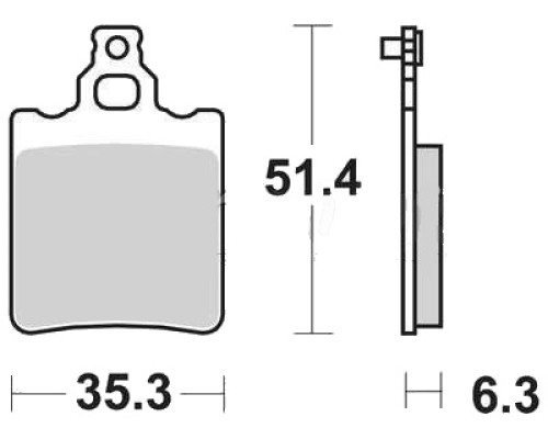Тормозні колодки trw lucas kh60 kh337 organic aprilia rs 50 95-10, rx 50 91-03, tuareg 125 88-89, ktm sx 60 98-00, sx 65 00-03, задні