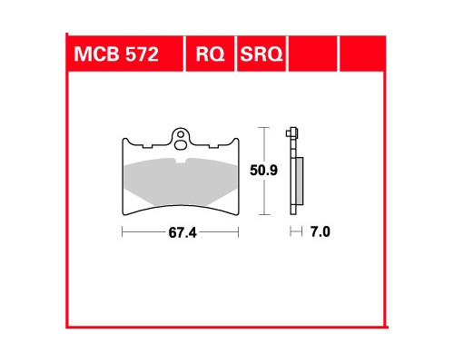 Гальмівні колодки trw lucas kh126 organic aprilia af 125 89-92, rs 125 95-06, gilera nordwest 600 91-93, moto guzzi quota 1000 89-97, передні/задні