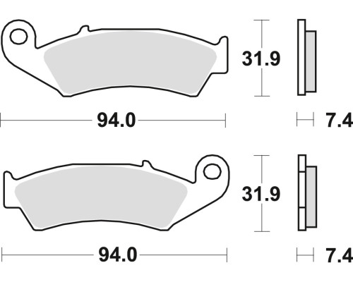 Гальмівні колодки trw lucas kh125 спечений метал offroad (performance) honda cr 125 / 250 87-94, nx / xr 250 88-95, cr 500 87-94, xr 600 88-99, kawasaki kx 125 94-08, перед (акція)