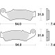 Гальмівні колодки trw lucas kh125 спечений метал offroad (performance) honda cr 125 / 250 87-94, nx / xr 250 88-95, cr 500 87-94, xr 600 88-99, kawasaki kx 125 94-08, перед (акція)