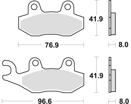 Гальмівні колодки trw lucas kh135 kh214 sinter offroad aprilia sx 125 '18-, honda nsr 150 02-, kawasaki klx 125 10-13, kdx 250 90-94, klx 250 09-17, klf 300 89-07, yamaha wr 125 9 1-97, tt 350 91-95, xtz 750 89-97, передній/задній