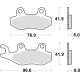 Гальмівні колодки trw lucas kh135 kh214 sinter offroad aprilia sx 125 '18-, honda nsr 150 02-, kawasaki klx 125 10-13, kdx 250 90-94, klx 250 09-17, klf 300 89-07, yamaha wr 125 9 1-97, tt 350 91-95, xtz 750 89-97, передній/задній