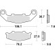 Тормозні колодки trw lucas kh141 sinter street kawasaki gpz 500 94-04, zr 550 91-95, suzuki rgv 250 91-92, gsx 1100g 94-95, перед/зад (акція)