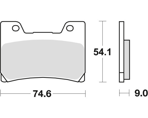 Тормозні колодки trw lucas kh160 organic yamaha fzr 600 90-95, tdm 850 96-01, fzr 1000 89-90, v-max 1200 96-02, передні (акція)