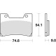 Тормозні колодки trw lucas kh160 organic yamaha fzr 600 90-95, tdm 850 96-01, fzr 1000 89-90, v-max 1200 96-02, передні (акція)