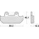 Тормозні колодки trw lucas kh124 kh412 sinter street honda vt 600 shadow 89-93, xl 600v transalp 91-93, nx dominator 650 88-90, xrv 650 africa twin 88-90, gl 1500 88-00, передні