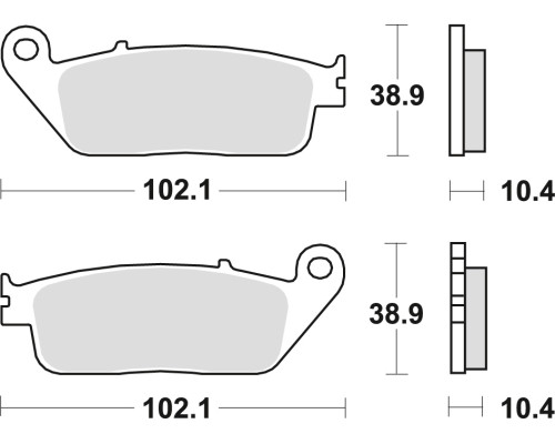 Тормозні колодки trw lucas kh196 sinter street honda cbr 1000f 90-92, st 1100 90-95, yamaha mt-01 05-12, задні