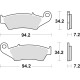 Гальмівні колодки trw lucas kh185 kh389 organic honda xl 125 03-08, xr 400 96-03, xlv 650 transalp 97-13, xrv 750 africa twin 93-03, kawasaki klx 650 93-01, suzuki drz 400 00-08, передні