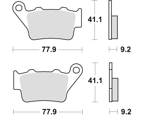 Гальмівні колодки trw lucas kh208 sinter racing (performance) aprilia pegaso 650 01-10, etv 1200 caponord 13-17, honda nx 650 dominator 95-01, yamaha mt-03 / xt 660 04-16, xt 660z 08-16, зад )
