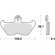 Тормозні колодки trw lucas kh407 kh246 organic bmw k1 88-93, k 100 89-92, r 1100 gs / r / rs / rt / s / st 93-06, r 1150 gs 99-01 k 1200 lt / rs 97-00, r 1200 c 98-02, передні
