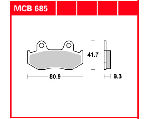 Тормозні колодки trw lucas kh411 organic honda ch 125 spacy 94-99, ps 125 07-13, ps 150 06-10, передні (акція)
