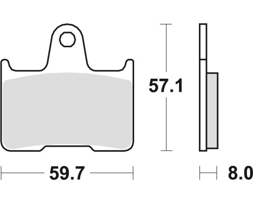 Тормозні колодки trw lucas kh254 sinter street vt 750 10-15 cb 1300 98-02 cb 1300 x4 97-99, kawasaki zx7rr 96-99, зад (акція)