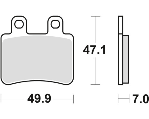 Гальмівні колодки trw lucas kh350 organic yamaha dt 50 02-08, xt 125 05-12, передні/задні