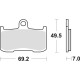 Гальмівні колодки trw lucas kh347 sinter street kawasaki z 800 13-17, z 900 17-21, z 1000 03-06, suzuki gsx 750 17-21, gsx 1300 07-10, indian chief / chief dark horse 14-, roadmaster 1800 15-16, pobeda 8-м'яч / високий м'яч 10-16, спереду (просува