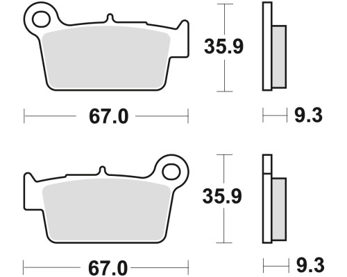 Гальмівні колодки trw lucas kh367 sinter offroad (performance) kawasaki kxf 250 04-, klx 450 07-, kxf 450 04-, kxe 450 10-, suzuki rmz 250 04-, rmz 450 05-, yamaha yz 125 03-, wr 2 50 08-14 yz 250 02-, wr / yz 450 03-, задня